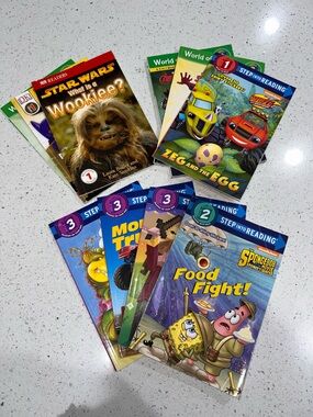 Step Into Reading Book Bundle 10 Books Marvel LEGO Batman Star Wars SpongeBob